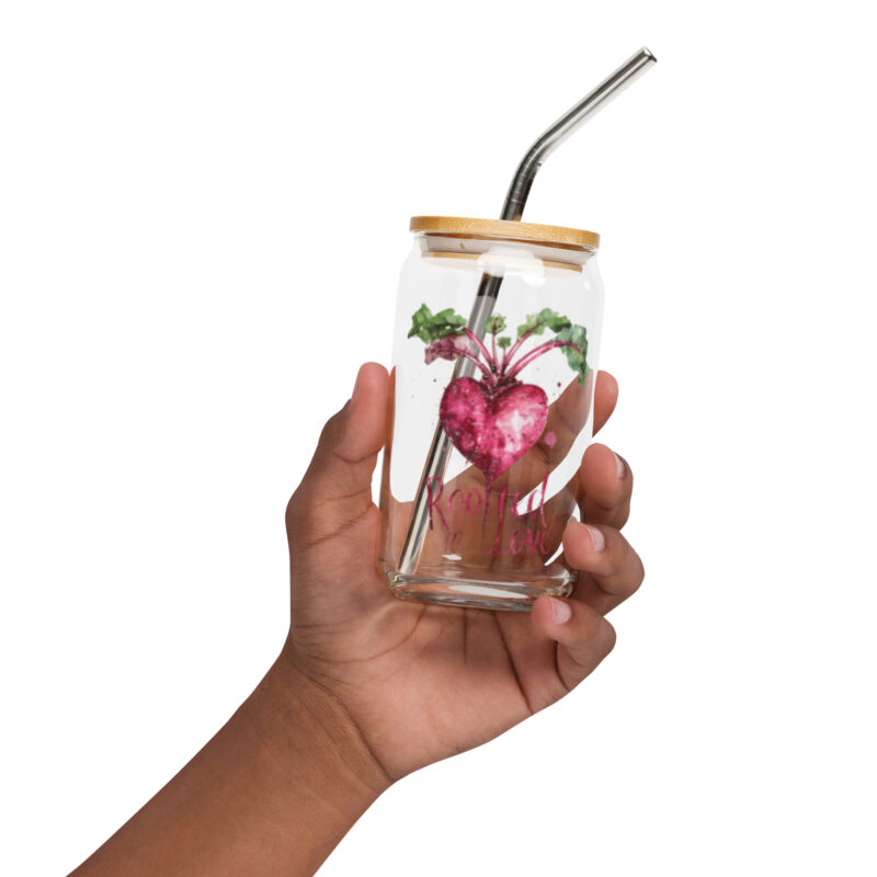 Can-shaped glass: "Rooted In Love" - Image 2